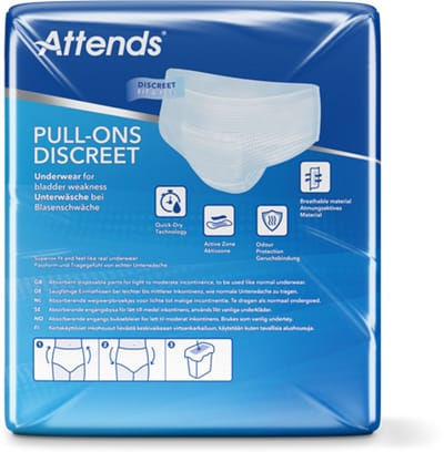 ATTENDS Pull-Ons Discreent Underwear 3 Large - 1 pak van 10 stuks