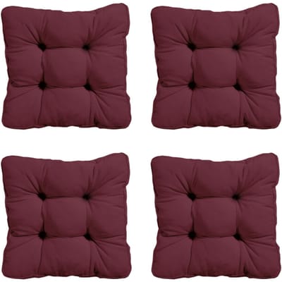 Madison zitkussen florance panama bordeaux ca. 47x47 cm set van 4
