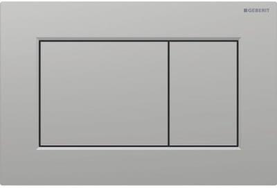 Geberit Sigma01 bedieningsplaat - 2-toets spoeling - vierkant - mat chroom gelakt