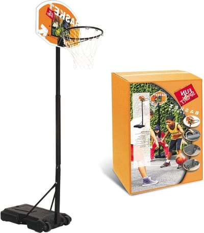 Verstelbare basketbalkorf junior - 165-205 cm hoogte - Mondo 18294