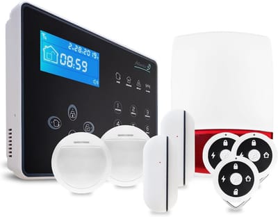 Draadloos Alarm Systeem - Home Beveiliging Kit - Inbraak Preventie - Huisdier Immuun - Tot 150M Bereik - Zwart