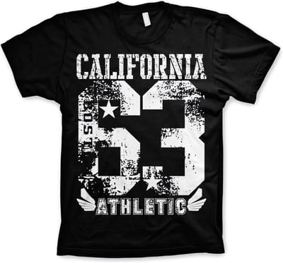 Hybris California 63 sport-T-shirt, zwart