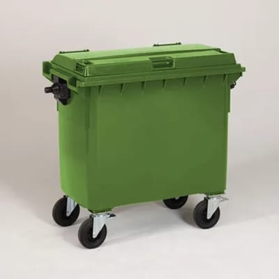 Engels Afvalcontainer – 660 Liter, Hdpe Kunststof