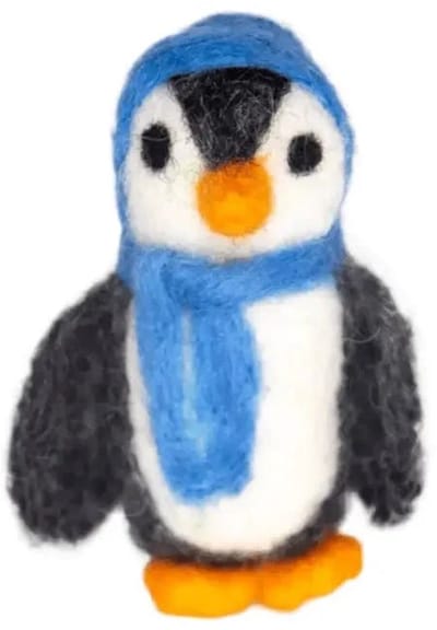 Pinguïn Blauw - Decoratief Beeld of Figuur