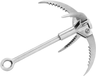 Allecto - Klimhaken - Rotsklimmen - Survivaltool - Roestvrij Staal - Overlevingsgereedschap - Broco - Nietjes - Notch - Klimgereedschap - Zwarte Tool