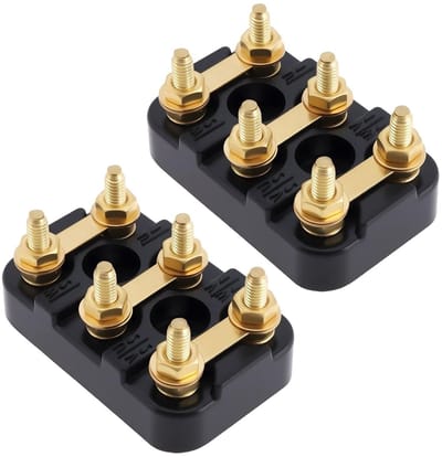 2-delige M4 elektrische motor aansluitblok 50x32mm, geschikt voor motoren en generators, betrouwbaar en duurzaam