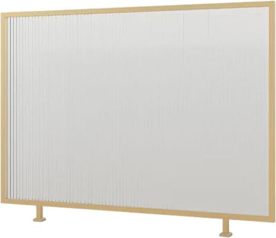 Trapleuning U-vorm - Hekleuning Balustrade - Trap Veiligheid - Smeedijzer & Glas - 50 x 60 cm - Zwart