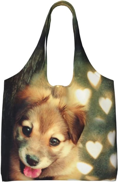 Canvas Tote Bag - Schoudertas - Dagelijks Gebruik - Grote Capaciteit - Meer dan 1.5kg - Gedrukt Ontwerp