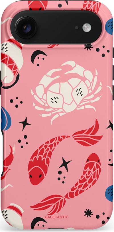 Casetastic hoesje geschikt voor Apple iPhone Air - MagSafe - Dubbellaagse bescherming - Zodiac in kleur - Fashion Case - Lichtroze Koraal Perzik
