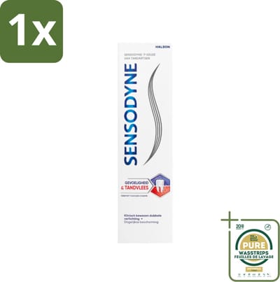 1 x Sensodyne - Tandpasta - Gevoeligheid & Tandvlees - Tandvleesverzorging - 75 ml- Gevoelige Tanden - Tandvleesbescherming - Tandpasta - Tandgevoeligheid - Tandvleesproblemen
