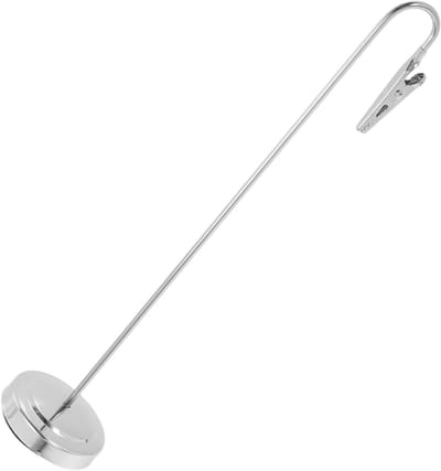 Kaarthouder Memo Clip - Naamhouder Recepten - Bureau Organiseren - Duurzaam Metaal - 20 cm - Zilver