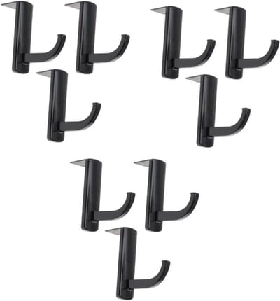 Hoofdtelefoonhaak - Hanger Standaard - Opbergen Accessoires - Sterke Kleefkracht - 9 Stuks - Zwart