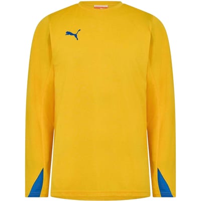 Puma Heren Team Shirt Met Lange Mouwen (Geel)