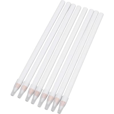 8 Pièces Crayons Tissu Blanc Crayons Marquage Clair avec Protection pour Couture Quilting Loisirs Créatifs 7 Pouces