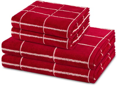 Ross Sonstiges 2 X handdoek 2 X douchehanddoek - in set 4 pack Sensual Skin Karo