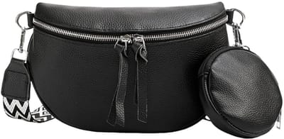 Dailygoods- Heuptas Dames - Verstelbare Brede Band - Vegan PU Leer - Grote Capaciteit - Perfect voor Reizen - Lichtgewicht 300 g - Schoudertas