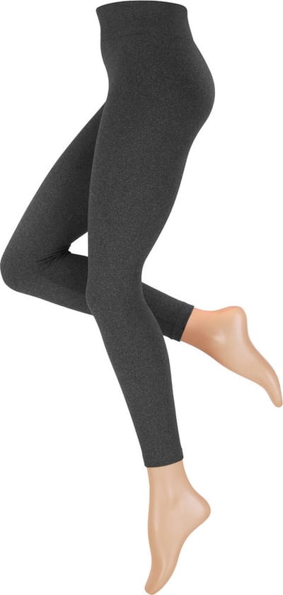 Calzera Thermo Legging - Seamless - Dames Naadloze Thermo Legging - Warme Leggings - Thermische Legging - Gevoerde Leggings - Grijs - Maat XL/XXL 48/50