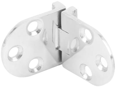 Dailygoods- Klapscharnier 180 Graden - Deurscharnier - Vouwscharnier - Roestvrij Staal 316 - 2 Stuks - 66 x 30 mm