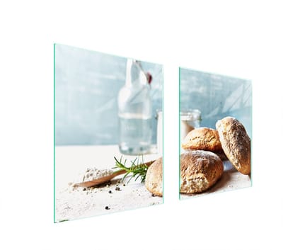 TMK ArtDeko - Serie Paneel - Snijplank Glas - 85x52 cm - Chleb