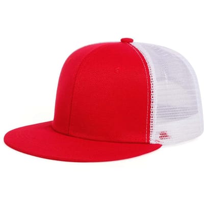 Unisex Eenvoudige Hip-hop Net Hoeden Lente en Zomer Buiten Verstelbare Casual Baseballpetten Zonbescherming Hoed rood