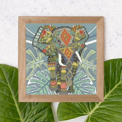 Bothy Threads Sharon Turner Jewelled Elephant borduren (pakket) XSTU7