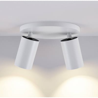 Deko-Light CAN TILT plafondspot, wit, Ø 20 cm, 2-lamps, metaal, GU10