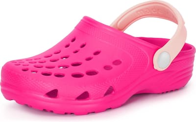 Ladeheid Clogs Kinderen - Tuinschoenen - Lichte - Kinderschoenen - Meisjes - Jongens - Fuchsia/Poederroze - 24/25 - LA-CA-FTKIDS