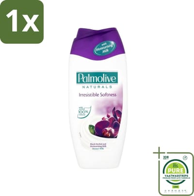 1 x Palmolive Naturals - Douchecrème - Onweerstaanbaar Zacht - 250 ml - Douchegel Orchidee Melk - Hydraterende Douchegel - Verzorgende Douchegel - Luxe Douchegel - Douchegel Voor Gevoelige Huid