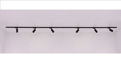 Railverlichting complete set 4 meter 6 spots - mat zwart - 6 x GU10 - SMART geschikt