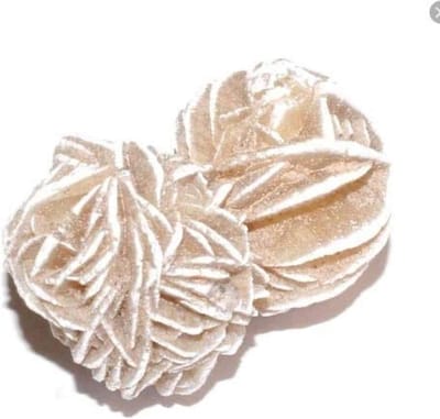 Zandroos Steen - Versteend Gips - Decoratie Verzameling - Natuurlijk Gevormd - 5 cm - Zandkleurig