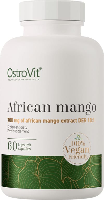 OstroVit - African Mango - Afrikaanse mango extract in 60 vegan capsules - mangozaadextract - Rijk aan natuurlijke vezels, vitamines en mineralen