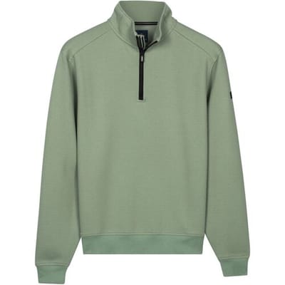 Baileys – Heren Trui – Half Zip Sweater – Jacquard Sweatshirt – Groen - 613133-72