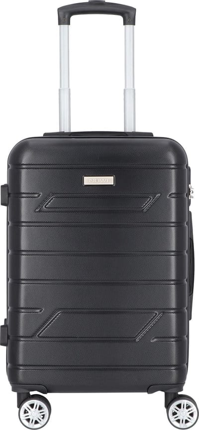 NOWI Bergamo 4 wielen Cabinewagen 56 cm - Harde bagage - Combinatieslot - schwarz