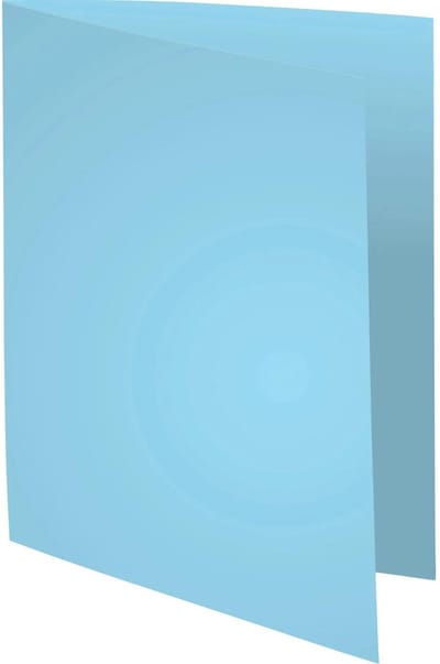 Exacompta 5x SUPER 210 Pak van 100 mappen 210g/m2 -24x32cm voor A4. - Lichtblauw - 330006E
