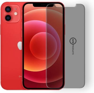 Screenprotector geschikt voor iPhone 12 - Privacy - Tempered Glass - Beschermglas - Glas - Privacy screenprotector