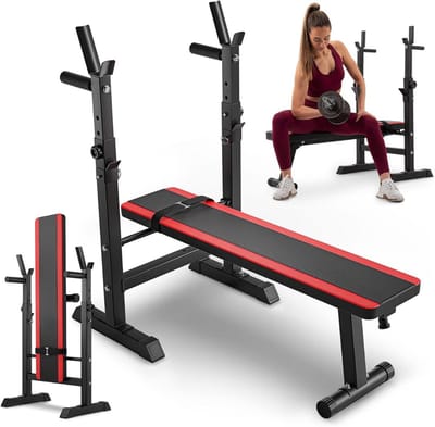 Zylo® Bench Fitness - Halterbank - Bench Press - Rood - 120cm - 60 x 99cm