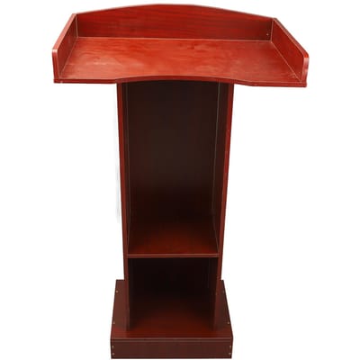 Pupitre Podium Couleur Bois de Santal Rouge Moderne Minimaliste Stable Table de Lecture pour Salle de Conférence black