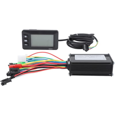 Kit Contrôleur Moteur Panneau d'Affichage GD01 250W‑350W Panneau d'Affichage Contrôleur Vélo Électrique pour Vélo Électrique Trottinette black