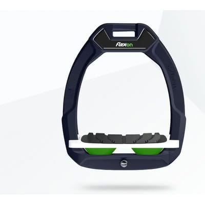 Veiligheidshaken voor paardrijden Gehoekt Grip Bruin/Wit/Groen Flex-On Safe-On