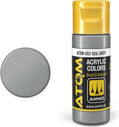 AMMO by Mig Jimenez Hobbyverf Acrylverf - MIG 20131 ATOM - Seal Grey - Acryl - 20ml Verf flesje - 20 ml