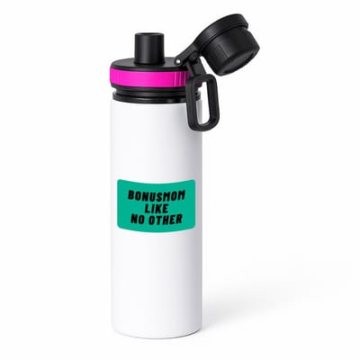 Hacebo® - bonusmom like no other waterfles met draaidop roze - Moeder - geweldige bonusmoeder - niemand anders - verjaardag - cadeau - kado - bedankje - geschenk - water fles - 850ML