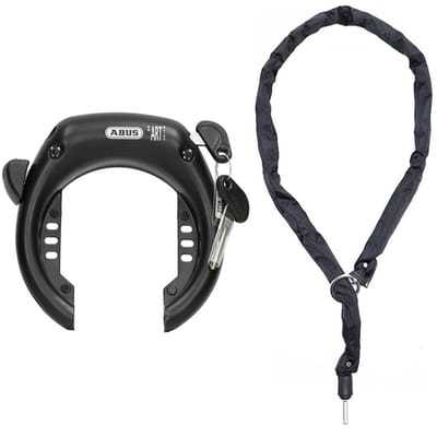 Abus Shield 5650 Large ART2 inclusief 120cm insteekketting - Zwart