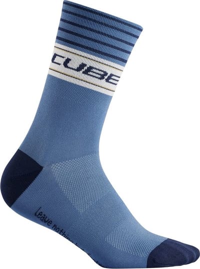 CUBE High Cut Blackline Sportsokken - Fietssokken - Klimaat regulerend - Blauw - Maat 36-39
