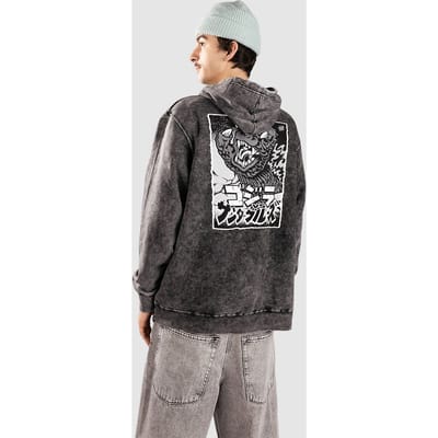 Santa Cruz X Godzilla Hand Hoodie zwart