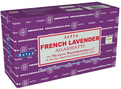 Satya - french lavender wierook - franse lavendel - doos 12 pakjes van 15 gram