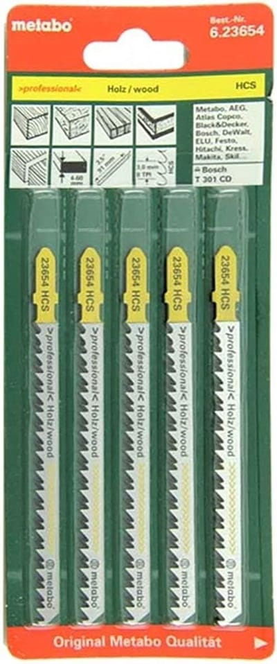 Zaagbladen Set - Figuurzaagbladen - Schoon Hout Zagen - Precisie Hoeken - 57/14 mm