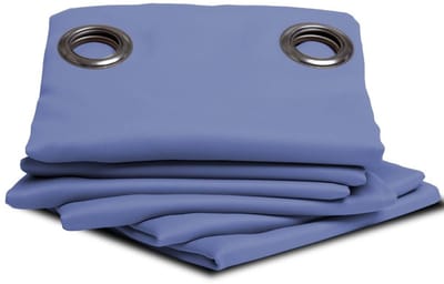 MOONDREAM LumenControl™ Verduisteringsgordijn | Licht+zonwering | EU-fabricaat | Oogjes | Blauw MC666 | 140B x 180L cm