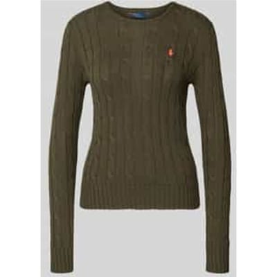 Gebreide pullover met kabelpatroon model 'JULIANNA'
