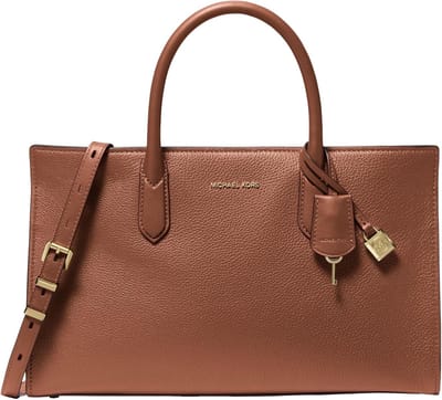 Satchel Tas - Handtas Schoudertas - Dagelijks Gebruik - Tijdloos Design - 20x29x20 cm - Bruin