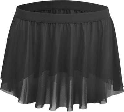 Sexy Sissy Mini Rok Ondergoed voor Mannen - Transparante Mesh Boxers, Lage Taille Crossdresser Lingerie voor Cosplay en Nachtclubs